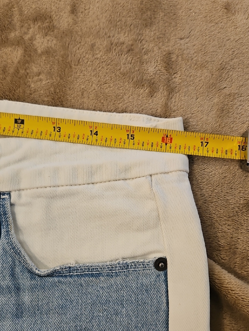 Frame NWT Le Crop Mini Boot Jeans Color Block Olin Sz 31 - Picture 6 of 9